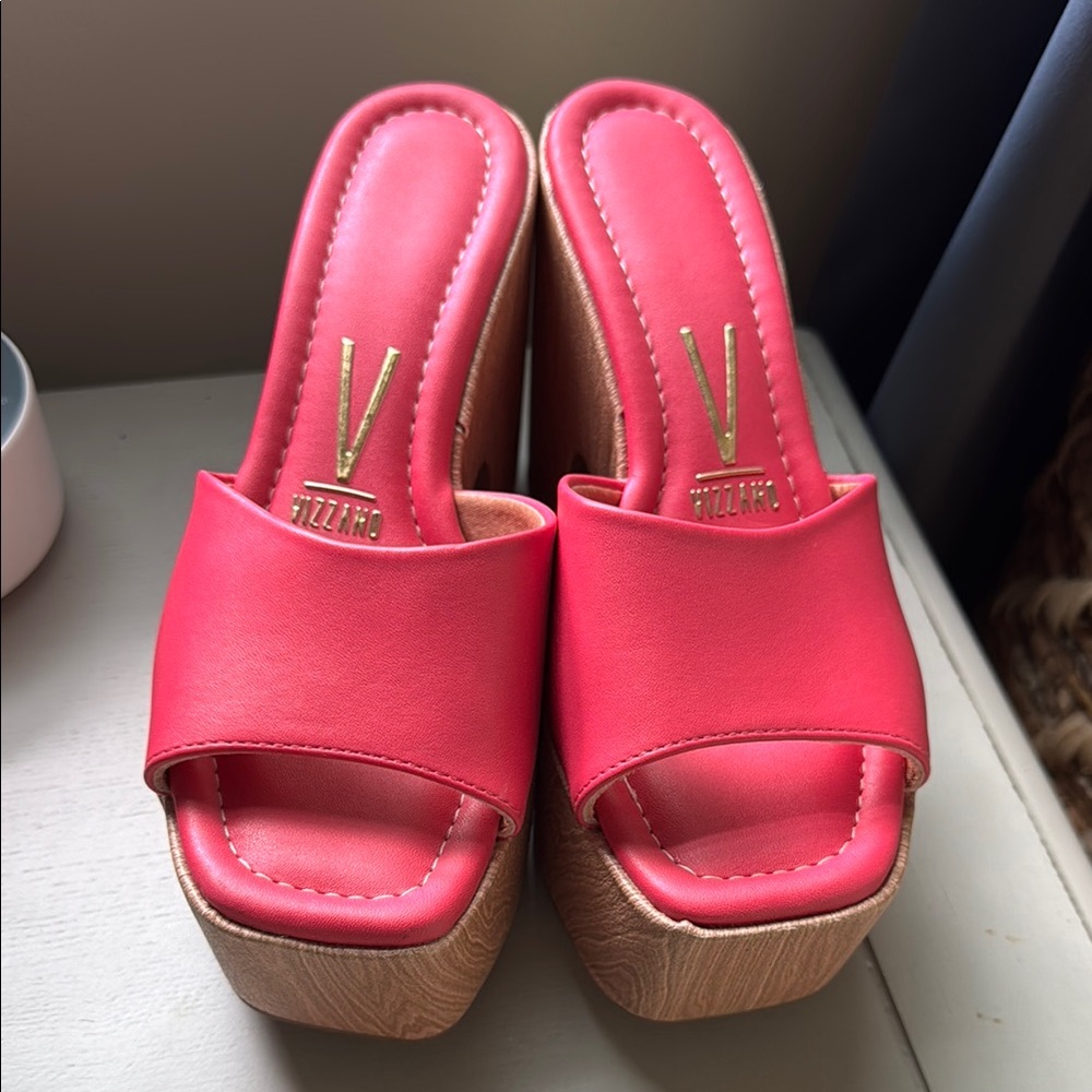 Vizzano Pink Platform Slip-On Sandals